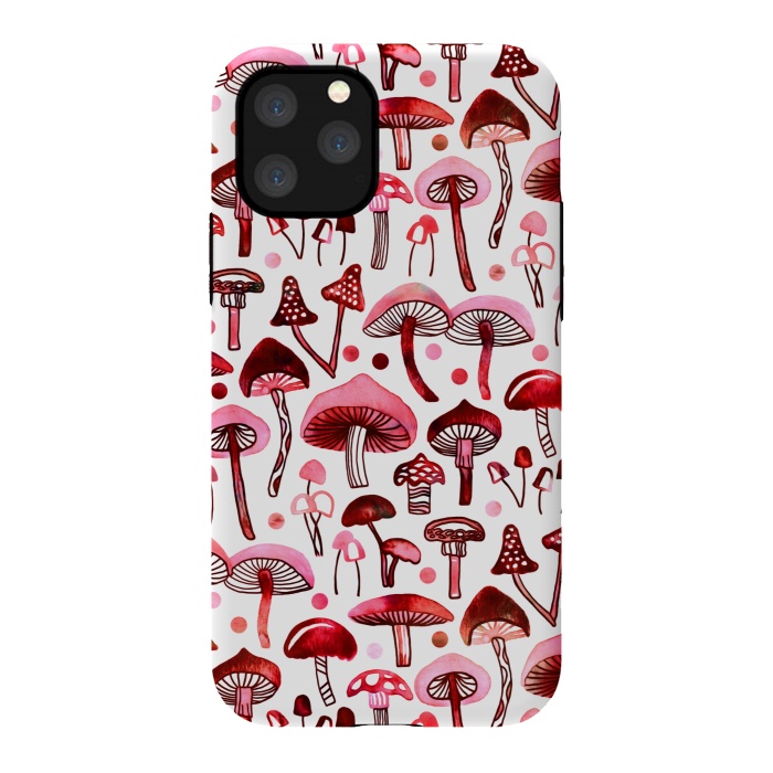 iPhone 11 Pro StrongFit Pink Mushrooms  by Tigatiga