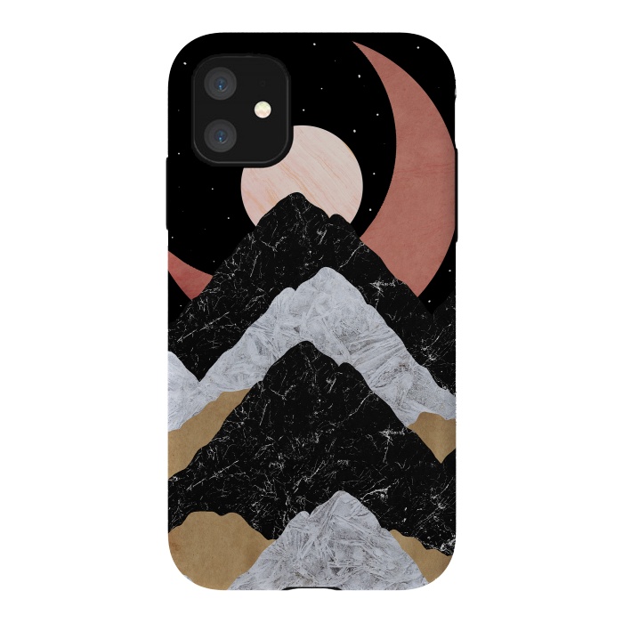 iPhone 11 StrongFit The crescent moon by Steve Wade (Swade)