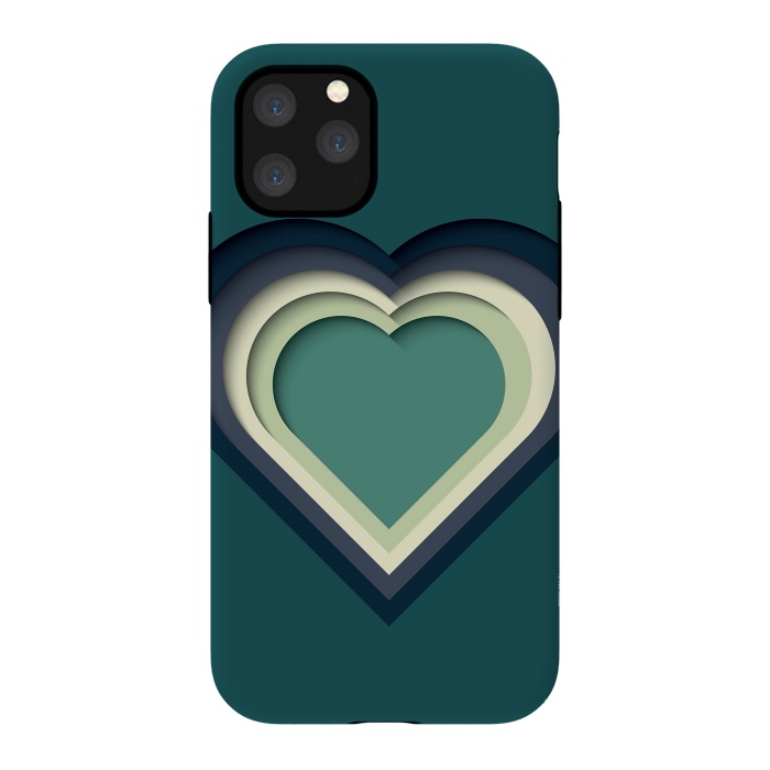 iPhone 11 Pro StrongFit Paper Cutout Heart 011 by Jelena Obradovic