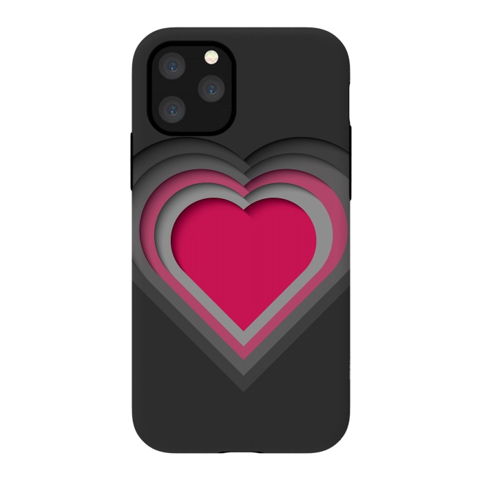 iPhone 11 Pro StrongFit Paper Cutout Heart 012 by Jelena Obradovic