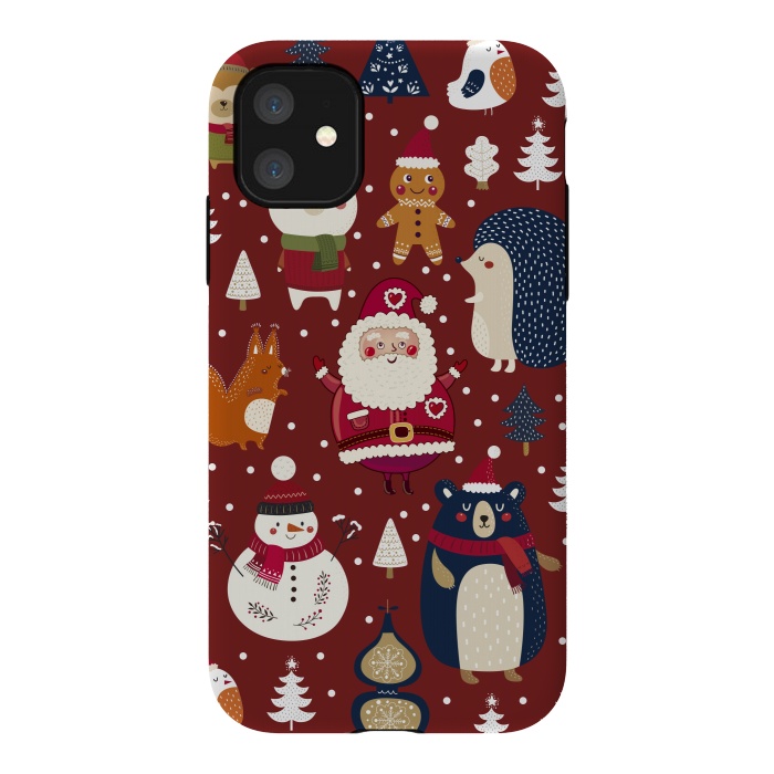 iPhone 11 StrongFit Christmas Characters by ArtsCase