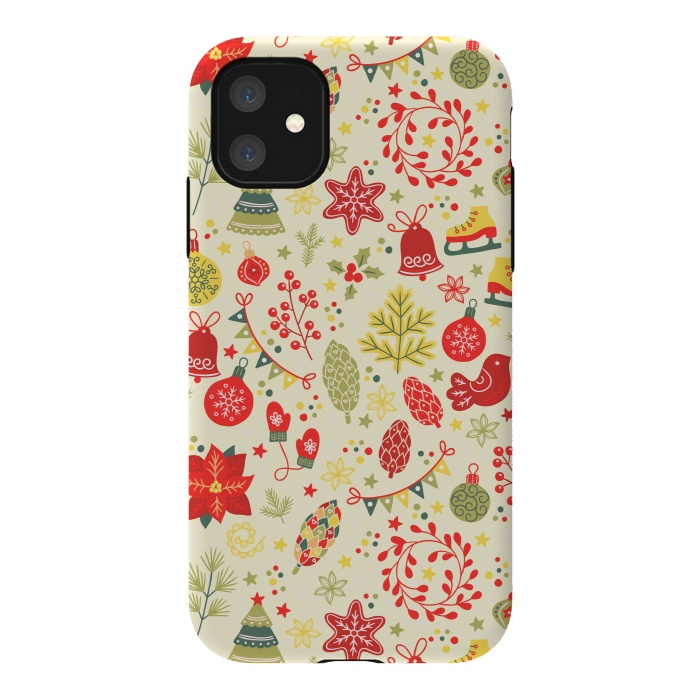 iPhone 11 StrongFit Beautiful bells for christmas by ArtsCase