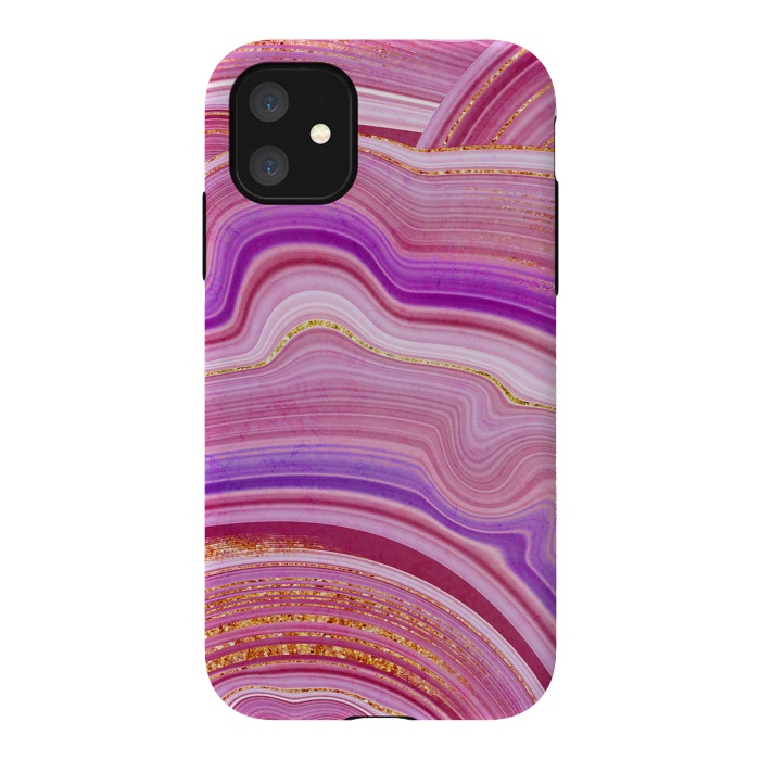 iPhone 11 StrongFit Marble Design fake stone textures, painted artificial marbled by ArtsCase