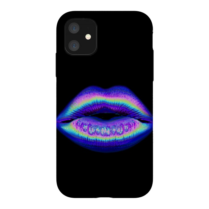 iPhone 11 StrongFit purple lips by haroulita