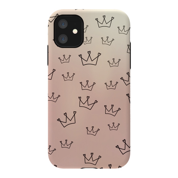 iPhone 11 StrongFit Crown heart by Jms