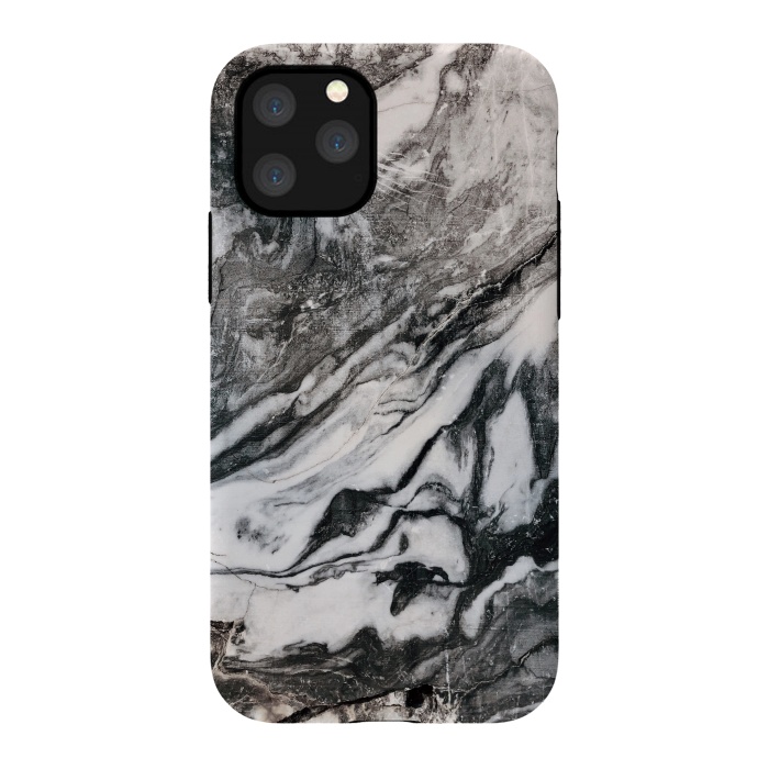 iPhone 11 Pro StrongFit White and black Marble by Winston