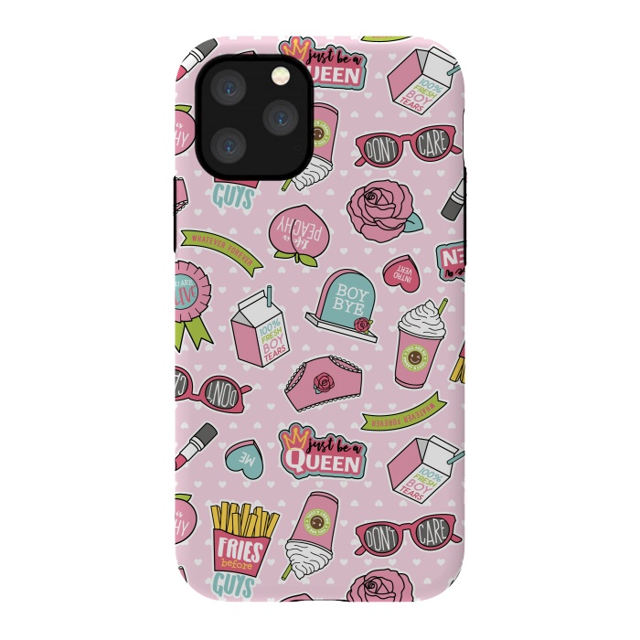 iPhone 11 Pro StrongFit Girls Fashion Design With Cute Symbols by ArtsCase