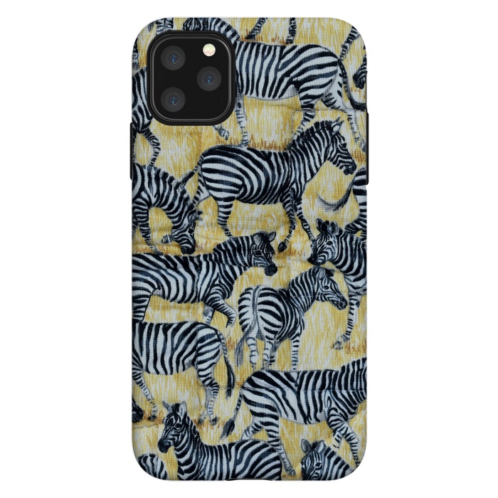 iPhone 11 Pro Max StrongFit Zebras by Winston