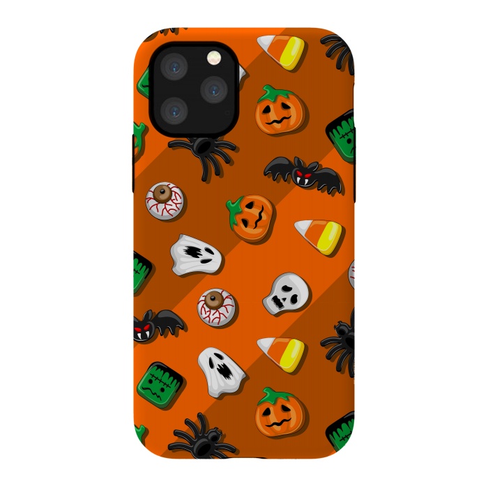 iPhone 11 Pro StrongFit Halloween Spooky Candies Party by BluedarkArt