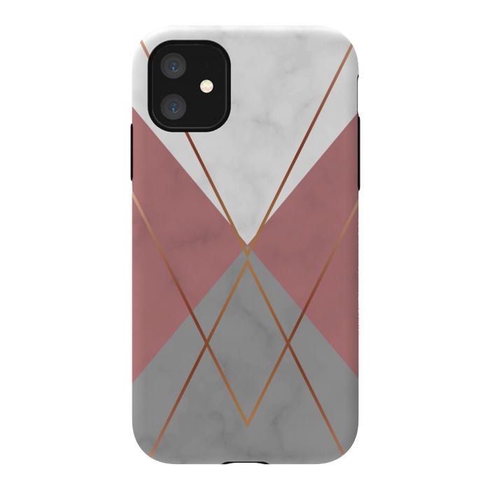 iPhone 11 StrongFit Marble Geometric design II by ArtsCase