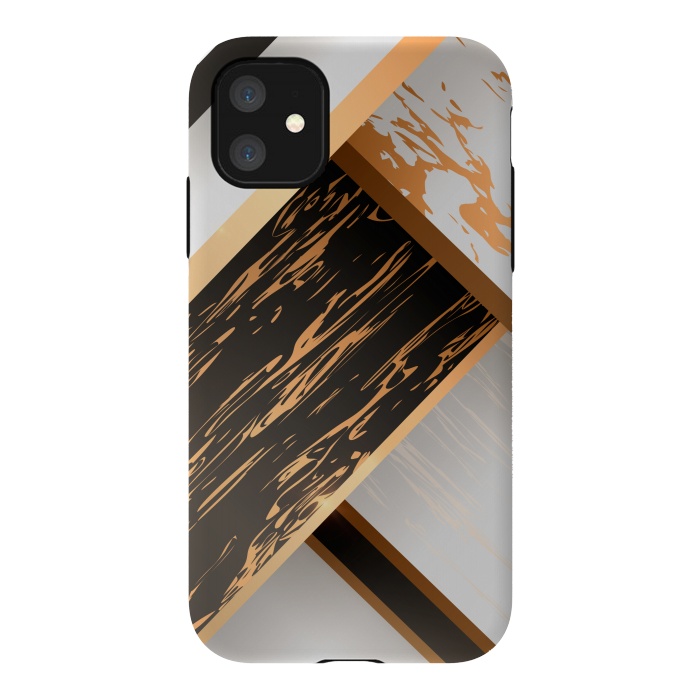 iPhone 11 StrongFit Marble Geometric Design IV by ArtsCase