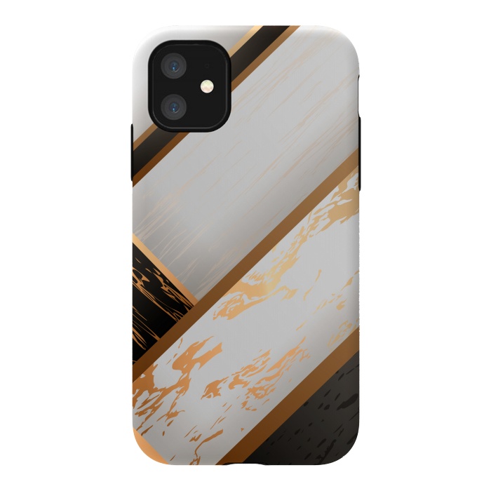 iPhone 11 StrongFit Marble Geometric Design VII by ArtsCase