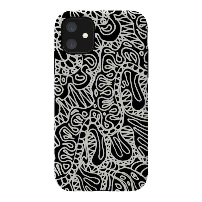 iPhone 11 StrongFit Doodle Ethnic Style G361 by Medusa GraphicArt