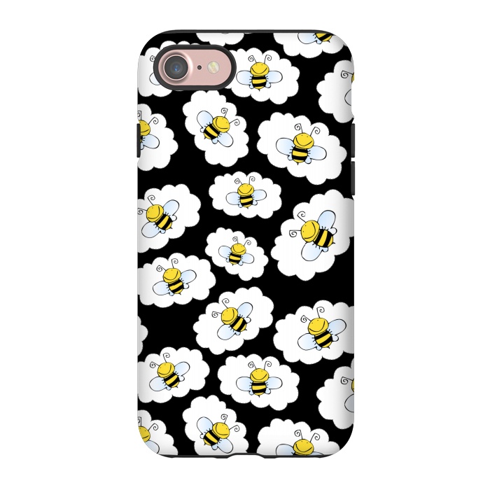 iPhone 7 StrongFit BLACK BEE PATTERN by MALLIKA