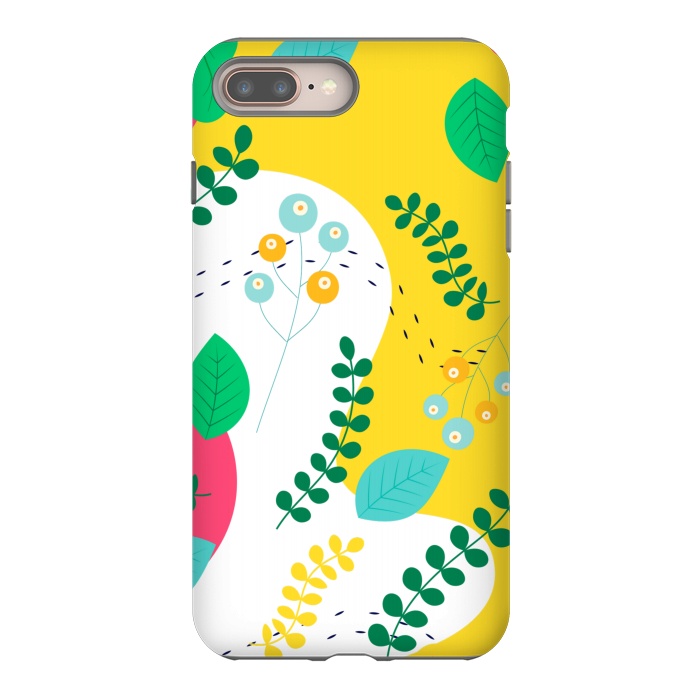 iPhone 7 plus StrongFit ABSTRACT FLORAL PATTERN 3  by MALLIKA