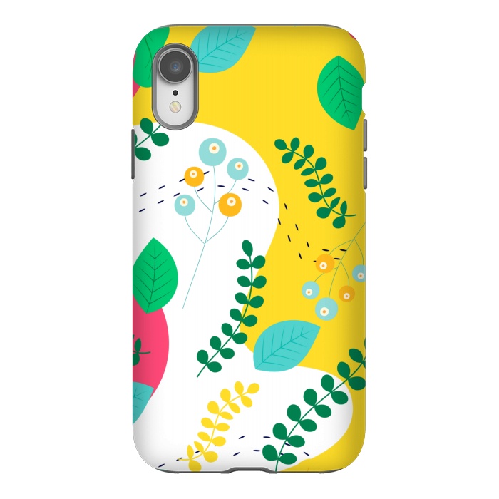 iPhone Xr StrongFit ABSTRACT FLORAL PATTERN 3  by MALLIKA