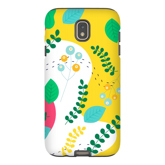 Galaxy J7 StrongFit ABSTRACT FLORAL PATTERN 3  by MALLIKA