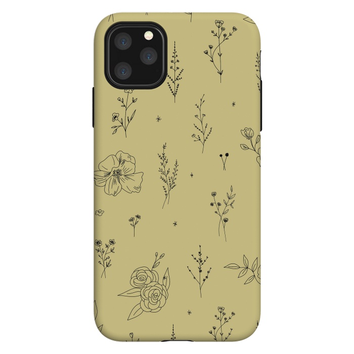 iPhone 11 Pro Max StrongFit Flowers & Wildflowers by Anis Illustration