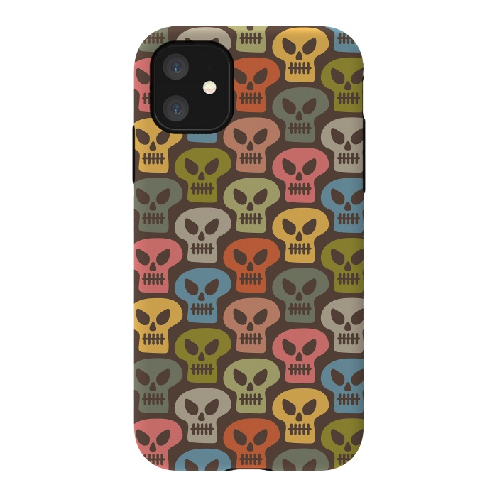 iPhone 11 StrongFit Skulls by Majoih