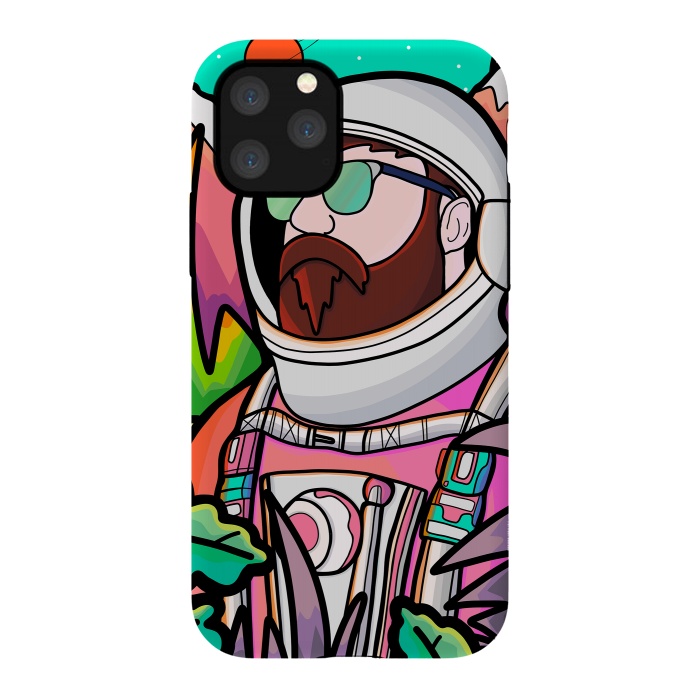 iPhone 11 Pro StrongFit Pastel astronaut by Steve Wade (Swade)