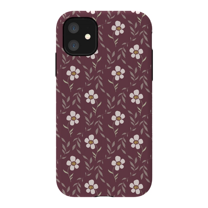 iPhone 11 StrongFit Effloresce - Purple by Melissa Lee