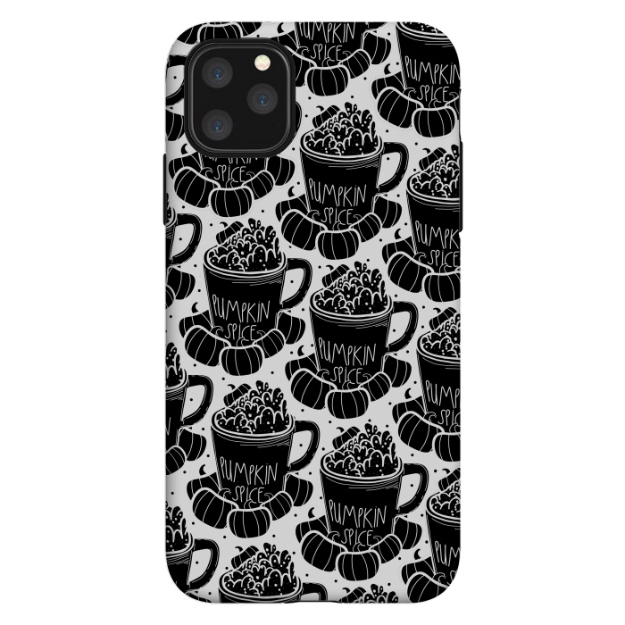 iPhone 11 Pro Max StrongFit Black pumpkin spice coffee by Steve Wade (Swade)
