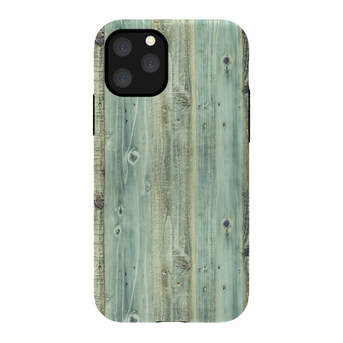 iPhone 11 Pro StrongFit blue wood by haroulita