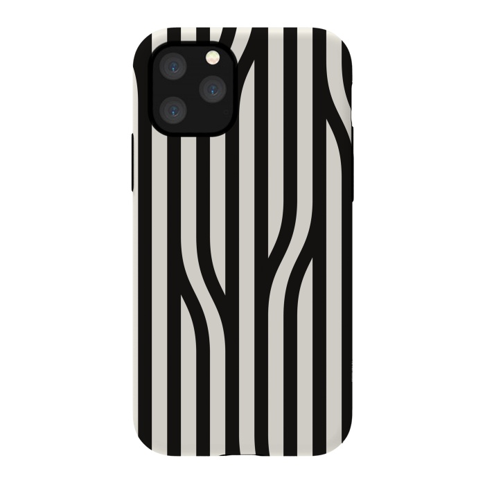 iPhone 11 Pro StrongFit black white minimal art by haroulita