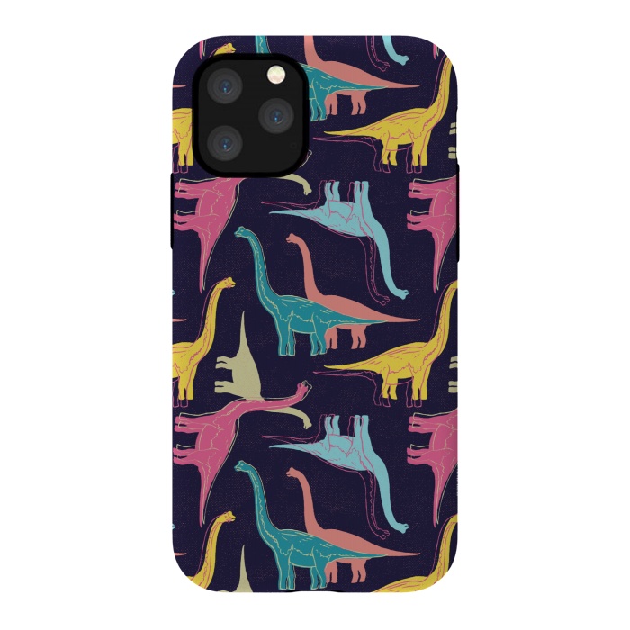 iPhone 11 Pro StrongFit Rubberneckers - Midnight Blue by Melissa Lee