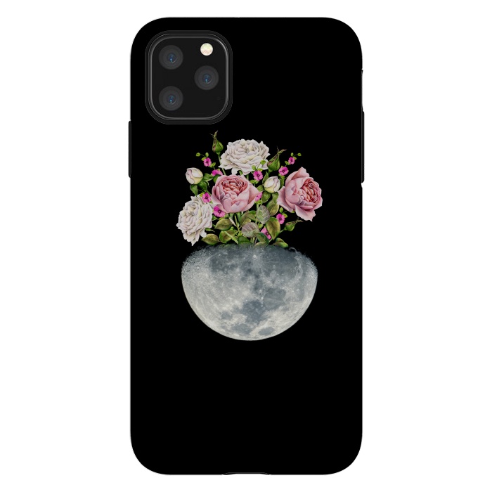 iPhone 11 Pro Max StrongFit Moon Flower Pot by Creativeaxle