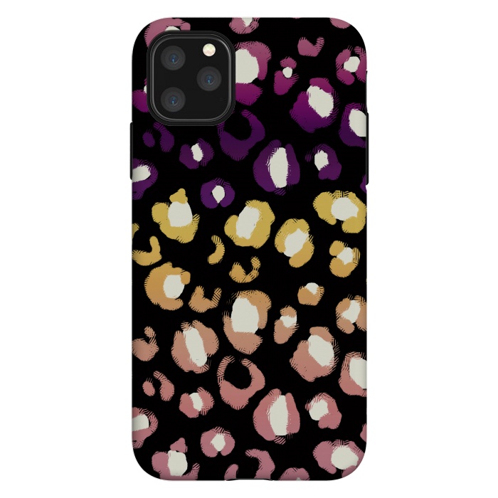 iPhone 11 Pro Max StrongFit Gradient graphic leopard print by Oana 