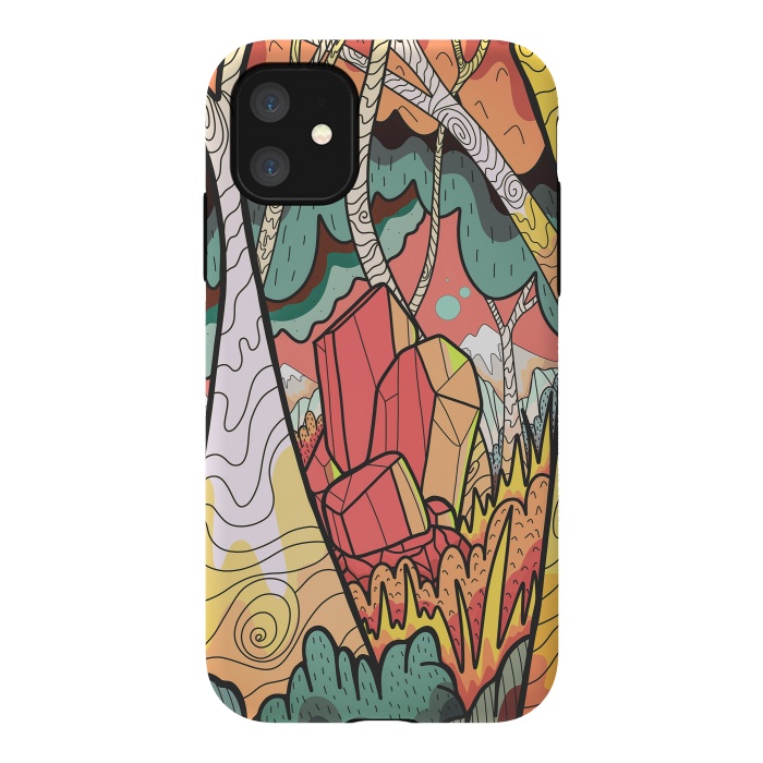 iPhone 11 StrongFit The autumn crystal by Steve Wade (Swade)