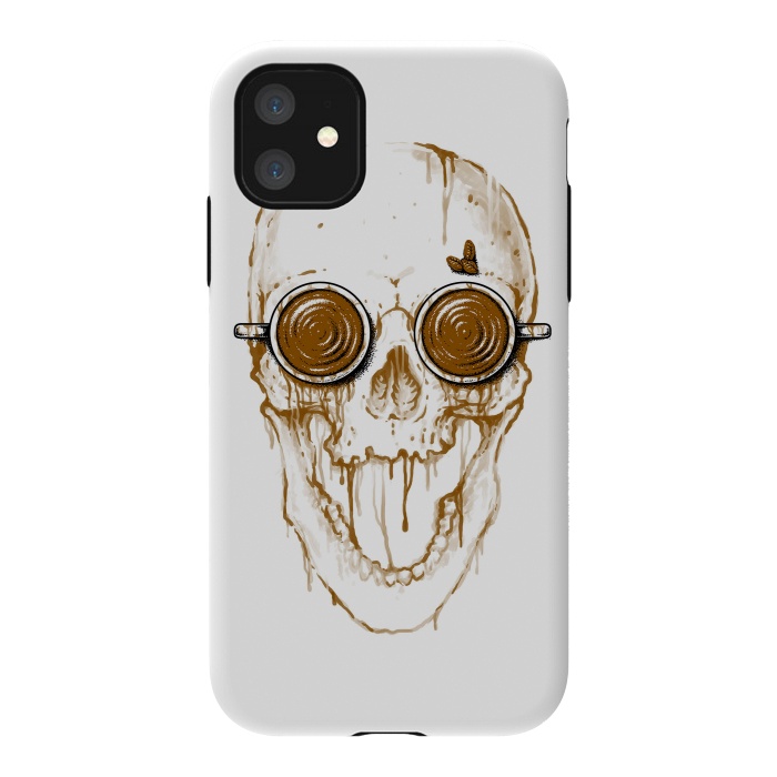 iPhone 11 StrongFit Skull Coffee by Afif Quilimo