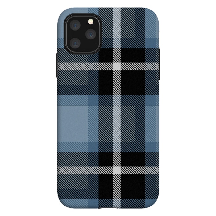 iPhone 11 Pro Max StrongFit Mist Scottish Plaid by TMSarts