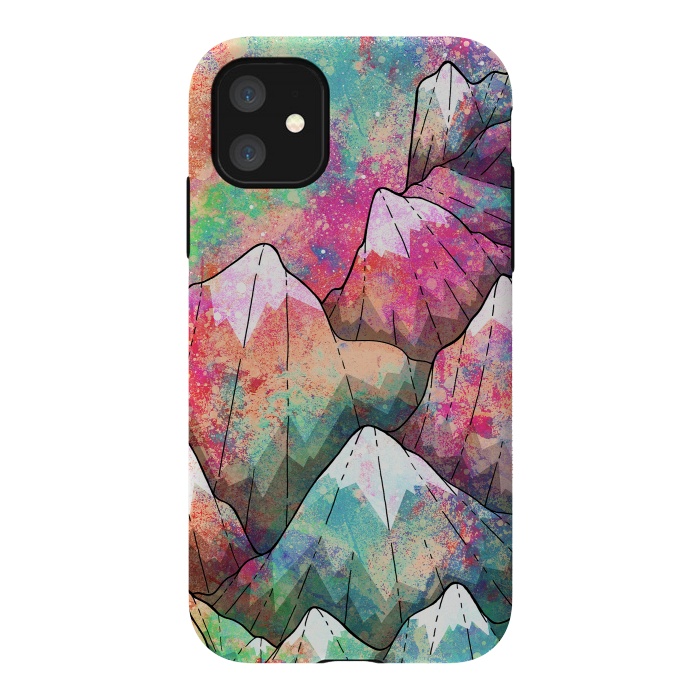 iPhone 11 StrongFit The painted mountain peaks  by Steve Wade (Swade)