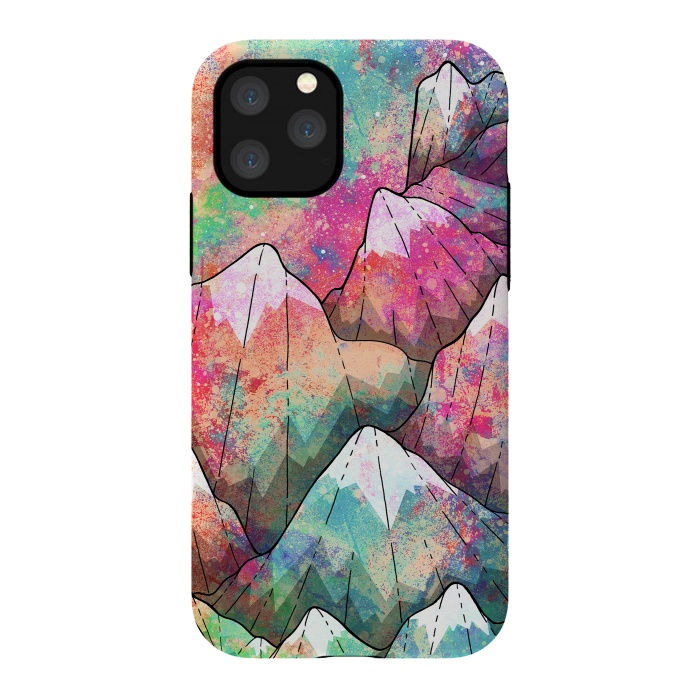 iPhone 11 Pro StrongFit The painted mountain peaks  by Steve Wade (Swade)