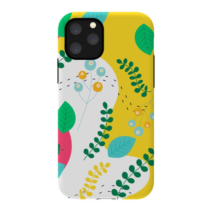 iPhone 11 Pro StrongFit ABSTRACT FLORAL PATTERN 3  by MALLIKA