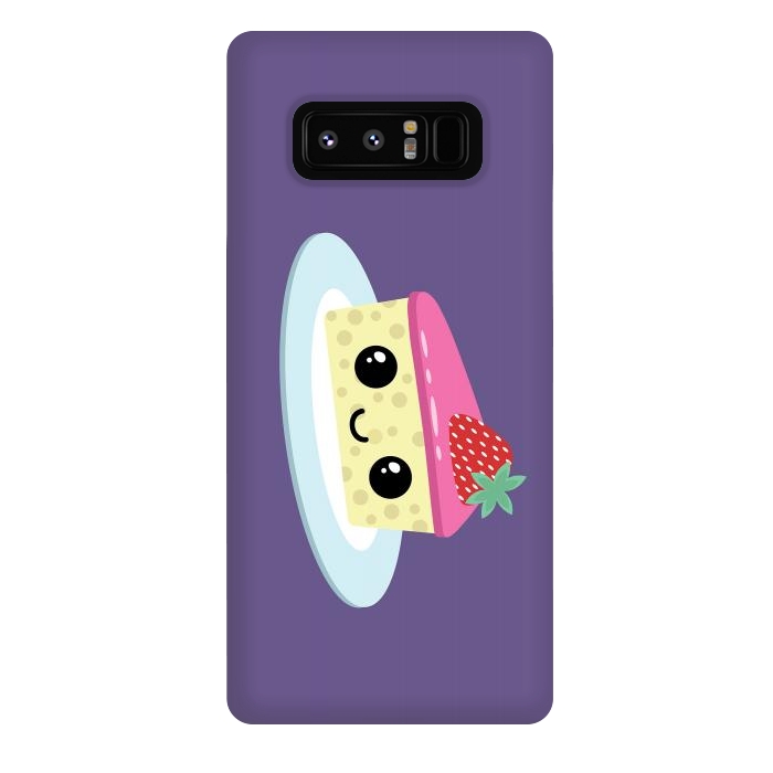 Galaxy Note 8 StrongFit Cute cheesecake by Laura Nagel