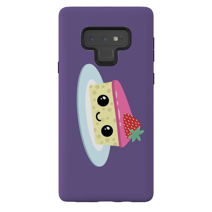 Galaxy Note 9 StrongFit Cute cheesecake by Laura Nagel