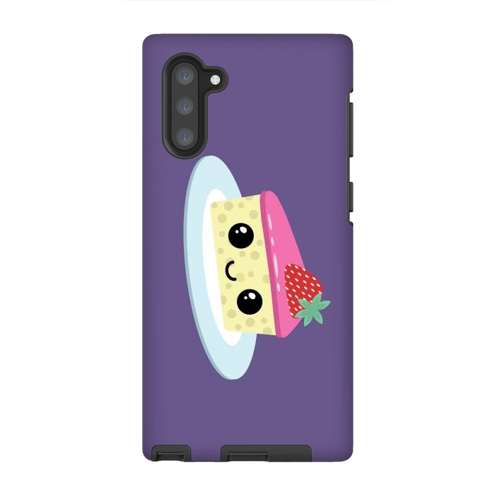Galaxy Note 10 StrongFit Cute cheesecake by Laura Nagel