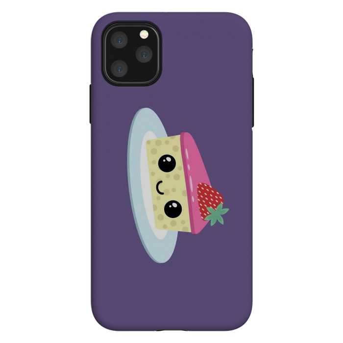iPhone 11 Pro Max StrongFit Cute cheesecake by Laura Nagel