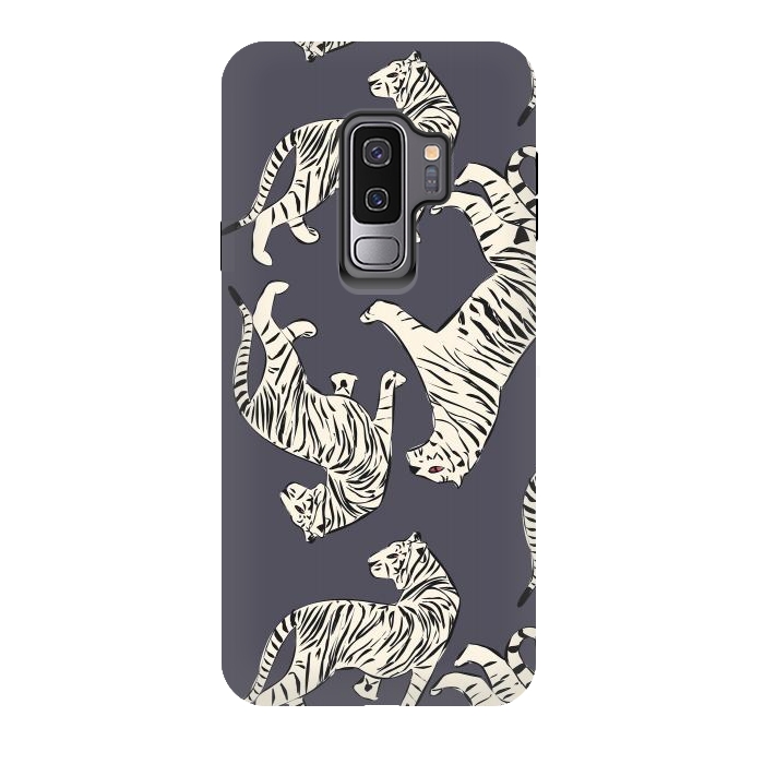 Galaxy S9 plus StrongFit Tiger Pattern, dark 002 by Jelena Obradovic