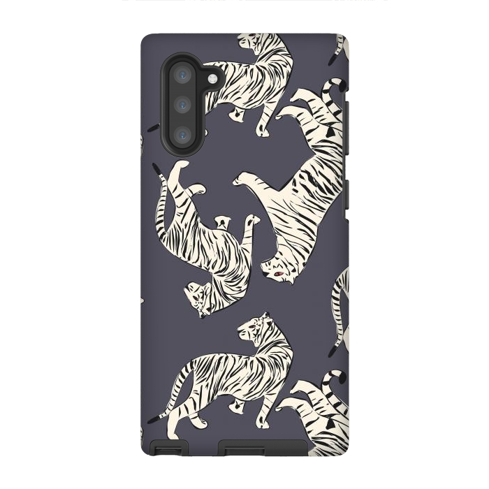 Galaxy Note 10 StrongFit Tiger Pattern, dark 002 by Jelena Obradovic