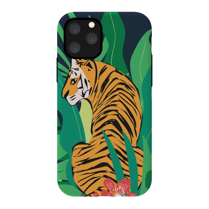 iPhone 11 Pro StrongFit Tiger 012 by Jelena Obradovic