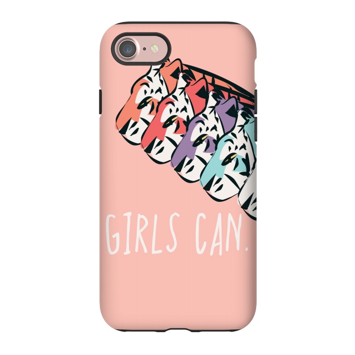 iPhone 7 StrongFit Girls can, pink by Jelena Obradovic