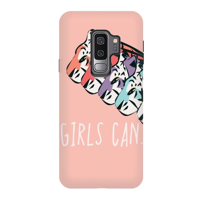 Galaxy S9 plus StrongFit Girls can, pink by Jelena Obradovic