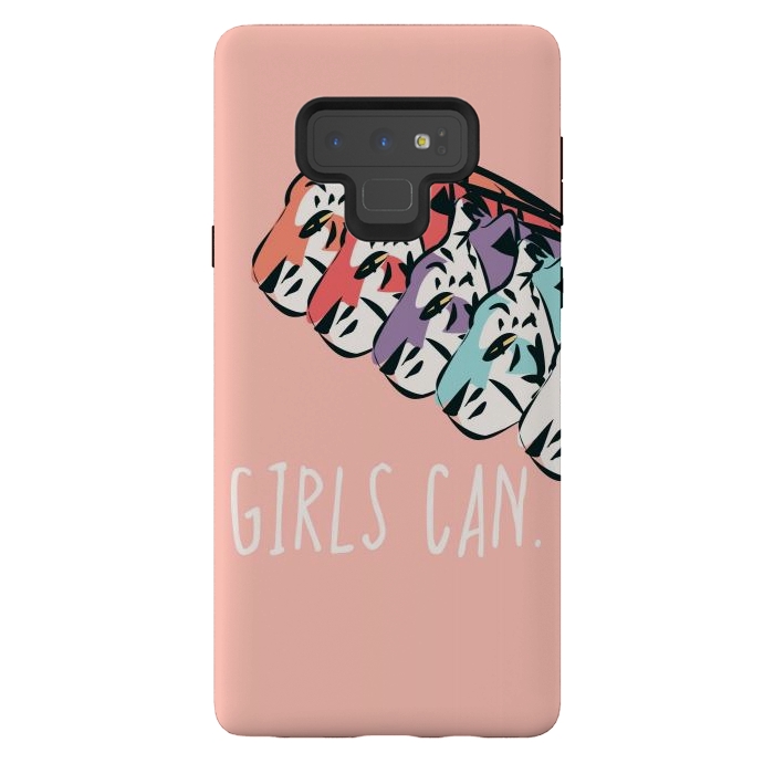 Galaxy Note 9 StrongFit Girls can, pink by Jelena Obradovic