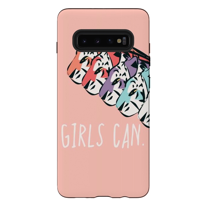 Galaxy S10 plus StrongFit Girls can, pink by Jelena Obradovic