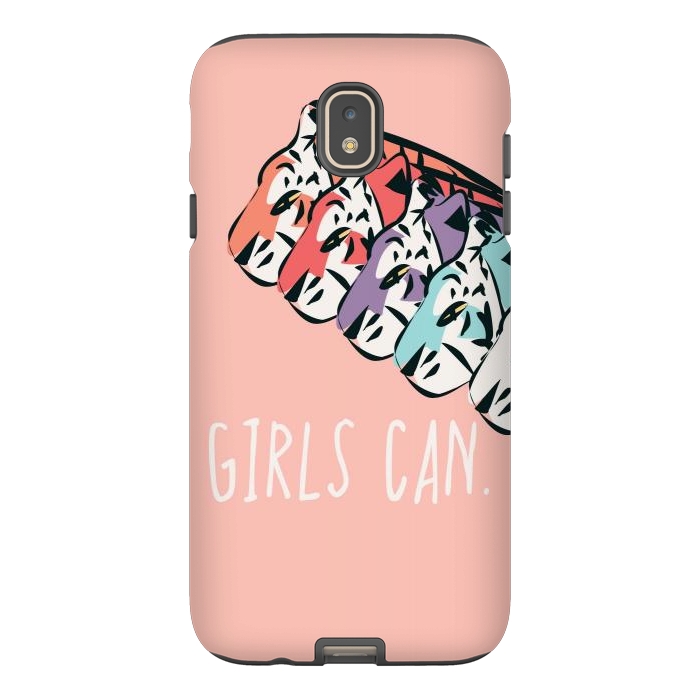 Galaxy J7 StrongFit Girls can, pink by Jelena Obradovic