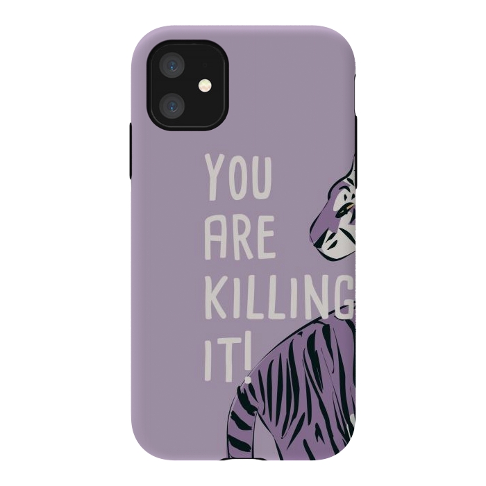 iPhone 11 StrongFit You are killing it, purple by Jelena Obradovic